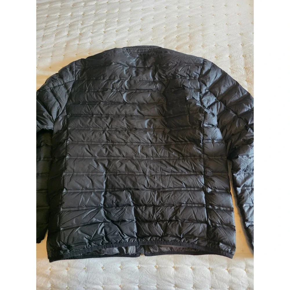 Gerry Mens Black Down Puffer Jacket Full Zip Quilted Padded Coat Medium 1311092